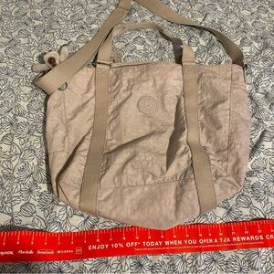 Kipling Light Tan Tote Bag